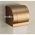 Gold Antique Toilet Waterproof Paper Holder Roll Tissue Case With Cover Dispenser